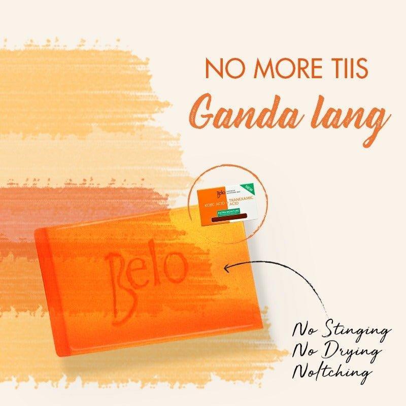 Belo Kojic Acid + Tranexamic Acid Extra Moisture Soap 2 × 65g - Pinoyhyper