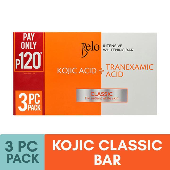 Belo Kojic Acid + Tranexamic Acid Soap - 3pcs Pack - Pinoyhyper