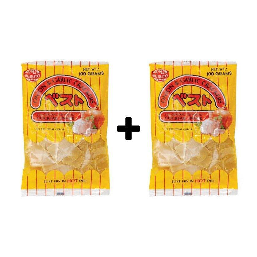 Besuto Onion & Garlic Crackers Uncooked 2×100g(Offer) - Pinoyhyper