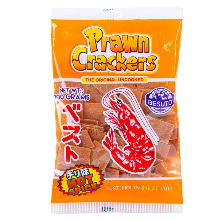 Besuto Prawn Crackers Hot Spicy - Uncooked - Pinoyhyper