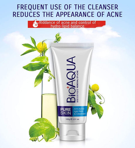 BIOAQUA Skin Care Acne Face Removal Cleanser Cream Spots Scar Blemish Mark 100g - Pinoyhyper