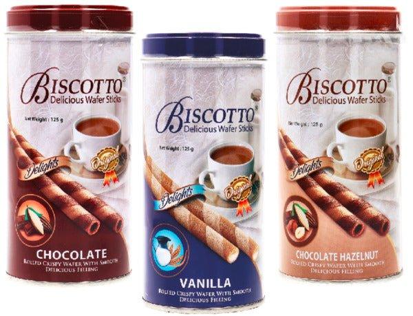 Biscotto Cream Filled Wafer Sticks 3X125G (Assorted) - Pinoyhyper