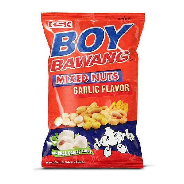 Boy Bawang Mixed Nuts Garlic Flavor- 100g - Pinoyhyper