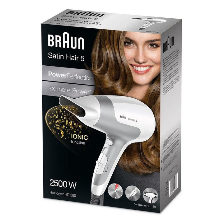 Braun Satin Hair 5 Power dryer HD580 – Ionic. Ultra Powerful 2500W - Pinoyhyper