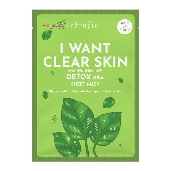 Brilliant I Want Clear Skin Detox Sheet Mask - Pinoyhyper