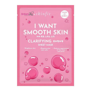 Brilliant I Want Smooth Skin Clarifying Sheet Mask - Pinoyhyper
