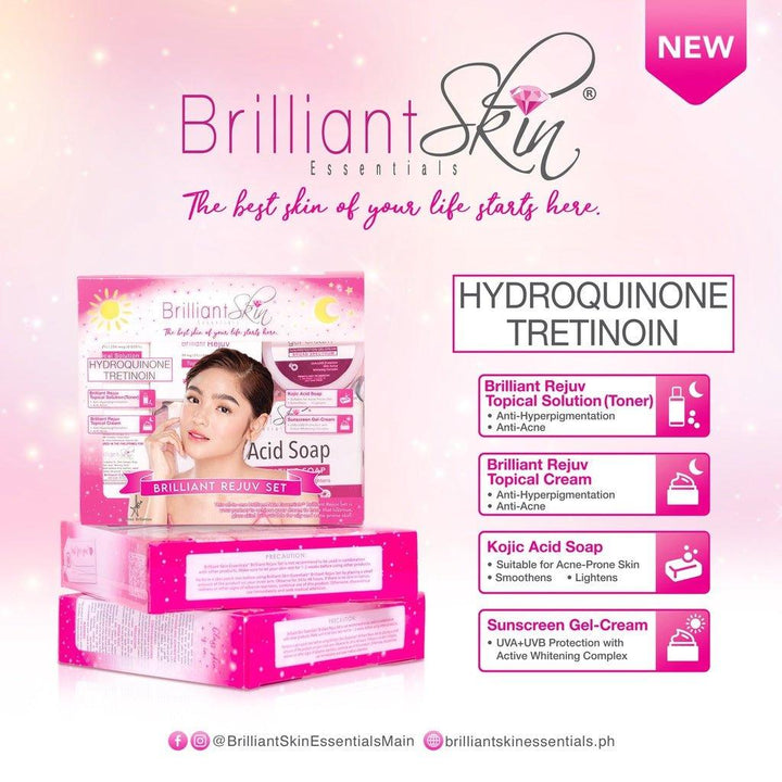 Brilliant Rejuvenating Facial Set – Hydroquinone Tretinoin - Pinoyhyper