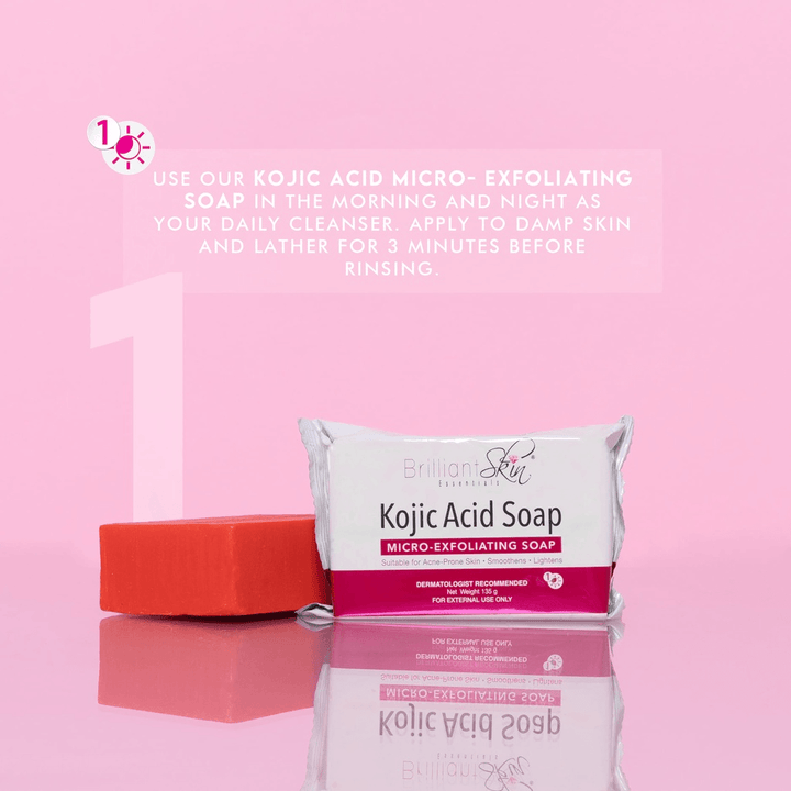 Brilliant Skin Kojic Acid Micro Exfoliating Soap - 135g - Pinoyhyper