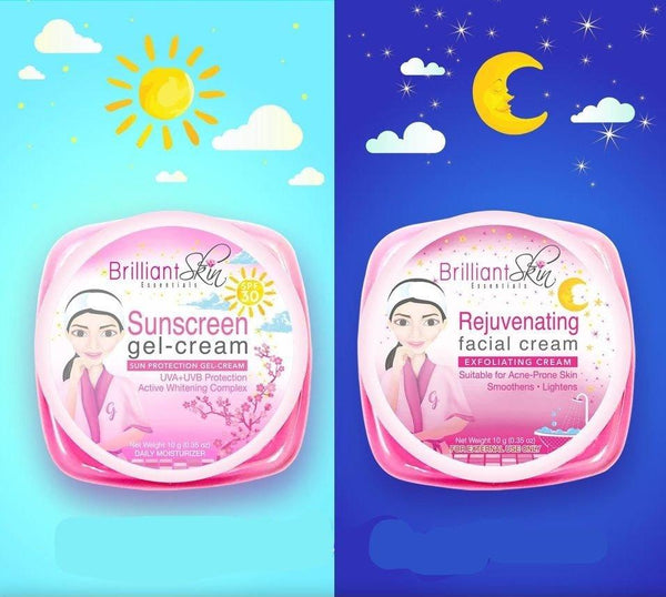 Brilliant Skin Rejuvenating Facial Cream Day & Night Sachet -13g - Pinoyhyper