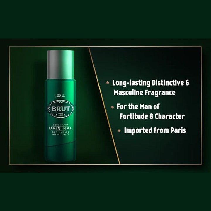 Brut Original Long Lasting Body Deodorant Spray - 200ml - Pinoyhyper