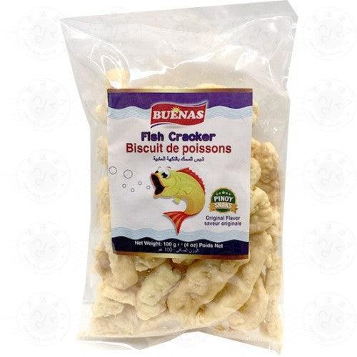 Buenas Fish Cracker Plain - 100g - Pinoyhyper