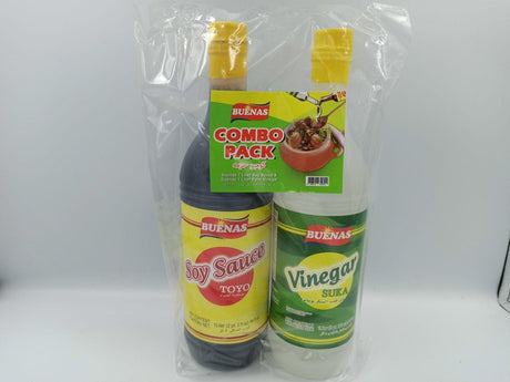 Buenas Vinegar + Soy Sauce Combo Pack 1Ltr - Pinoyhyper