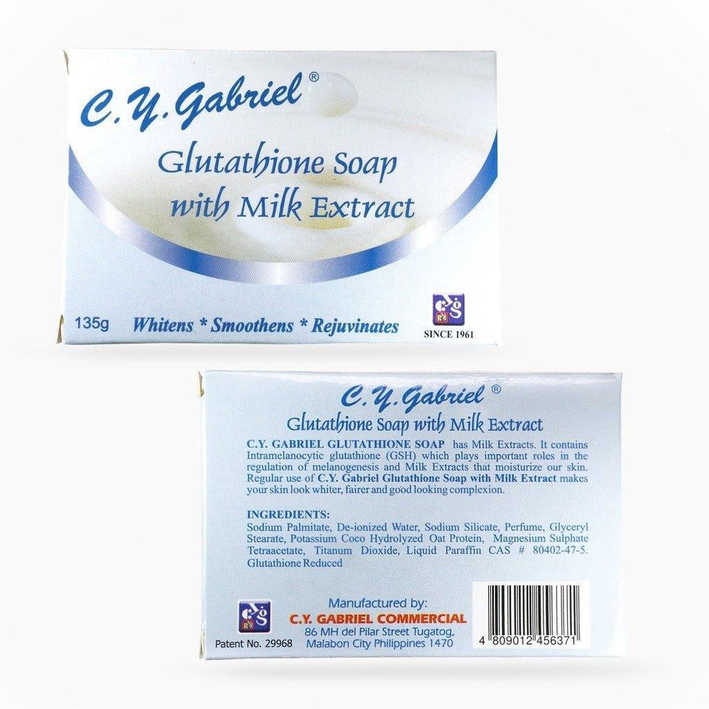 C.Y. Gabriel Glutathione Soap with Milk Extract - 135g Pinoy Hyper Kuwait C.Y. Gabriel Glutathione Soap with Milk Extract - 135g Pinoy Hyper Kuwait