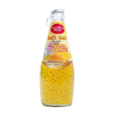 California Fresh Basil Seed Drink Mango - 290Ml - Pinoyhyper