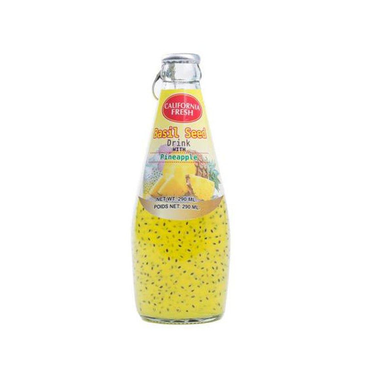 California Fresh Basil Seed Drink Pineapple - 290Ml - Pinoyhyper