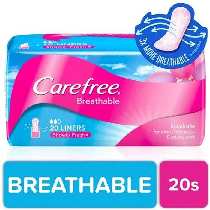Carefree Breathable Shower Fresh 20s - Pinoyhyper