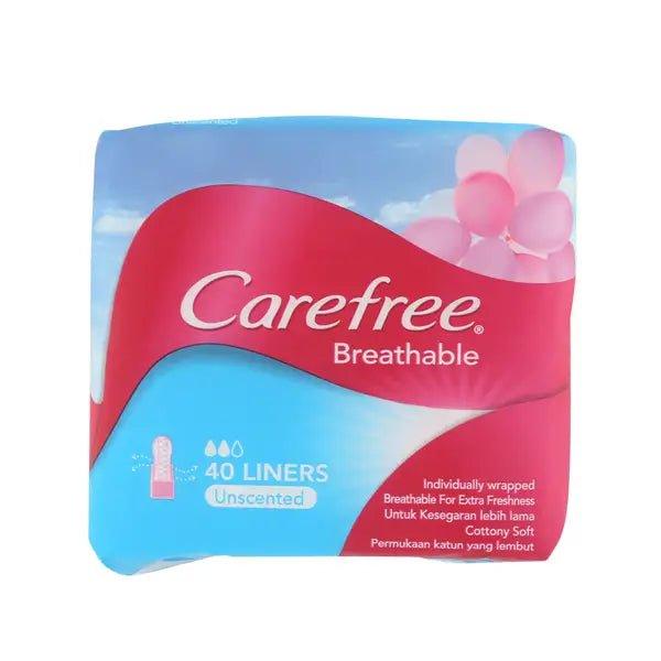 Carefree Breathable Unscented 40 liners - Pinoyhyper
