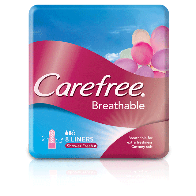 Carefree Pantyliner Breathable 8Liners - Pinoyhyper