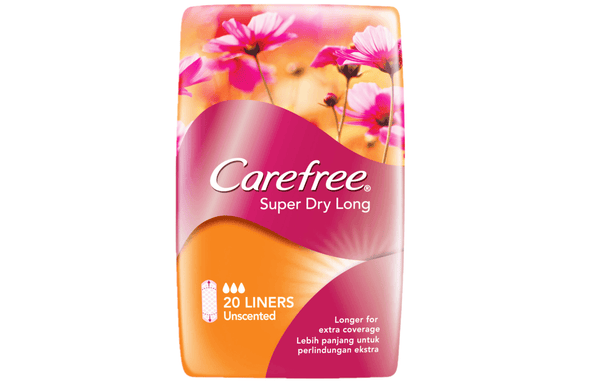 Carefree Super Dry Long Unscented 20 Liners - Pinoyhyper