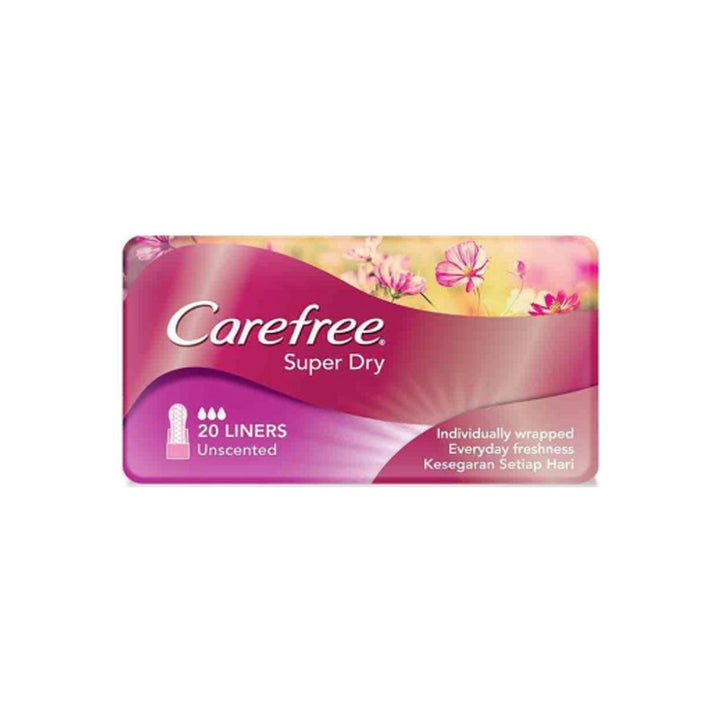 Carefree Super Dry Panty 20Liners Unscented - Pinoyhyper