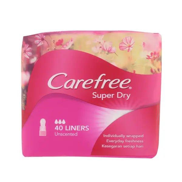 Carefree Super Dry Unscented Panty Liner 40 - Pinoyhyper