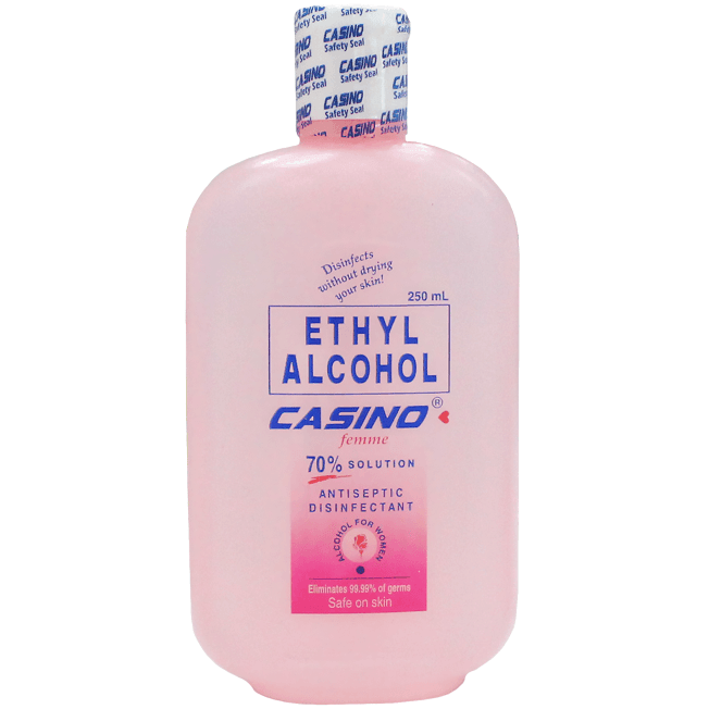 Casino Ethyl Femme Ethyl Alcohol Antiseptic and disinfectant 250ml - Pinoyhyper