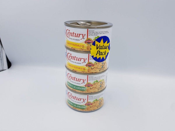Century Tuna Flakes in Veg Oil + With Calamansi Value Pack 4x180 gm - Pinoyhyper