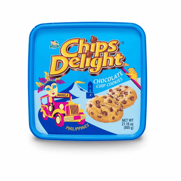 Chips Delight Chocolate Chip Cookies Tub - 600g - Pinoyhyper