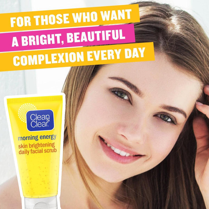 Clean & Clear morning energy skin brightening daily facial Scrub - 150ml - Pinoyhyper