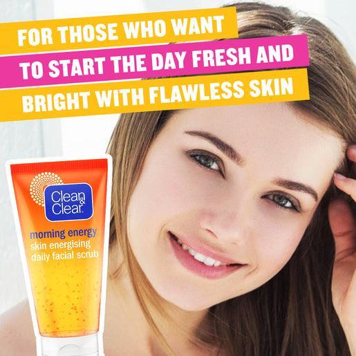 Clean & Clear morning energy skin energising daily facial Scrub - 150ml - Pinoyhyper