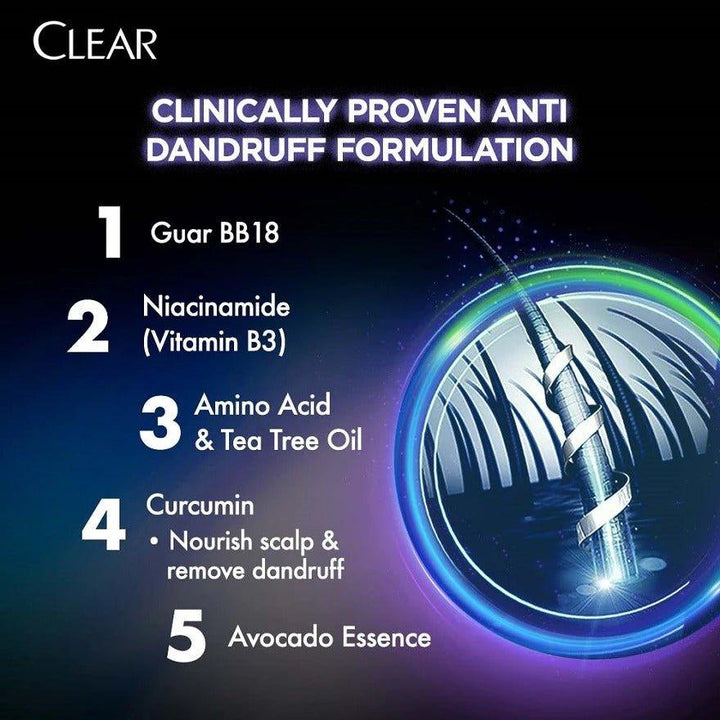 Clear Anti-DanDruff Scalp Care Shampoo Anti-Hairfall - 325 ml - Pinoyhyper