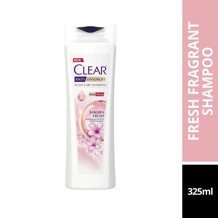 Clear Sakura Fresh Anti-Dandruff Scalp Care Shampoo - 325ml - Pinoyhyper