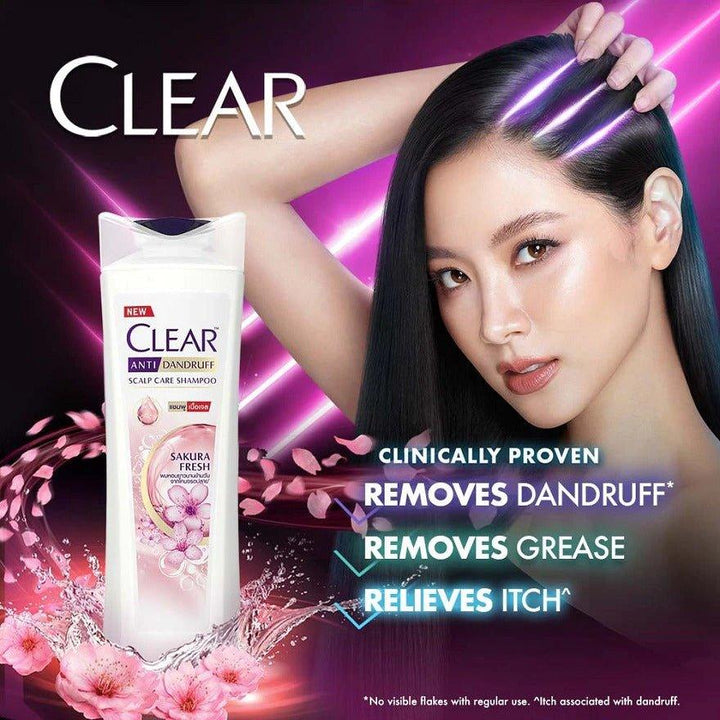 Clear Sakura Fresh Anti-Dandruff Scalp Care Shampoo - 325ml - Pinoyhyper