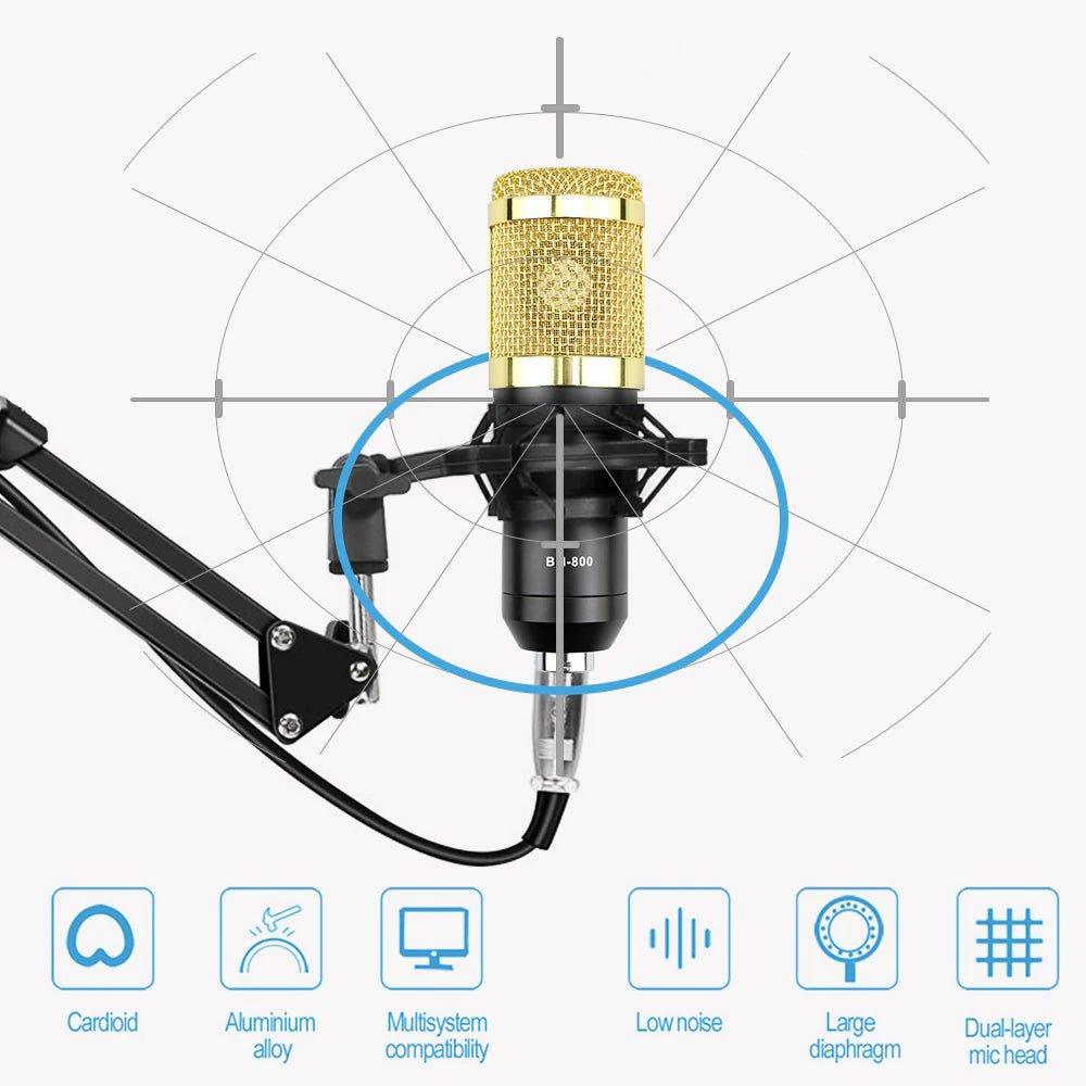 Condenser Microphone Professional stage Mic Set - Pinoyhyper