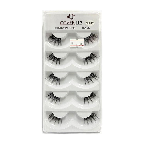 Cover Up 100% Human Hair Eyelash Black  CU-12 - Pinoyhyper