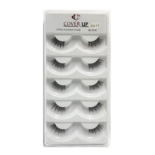 Cover Up 100% Human Hair Eyelash Black  CU-17 - Pinoyhyper