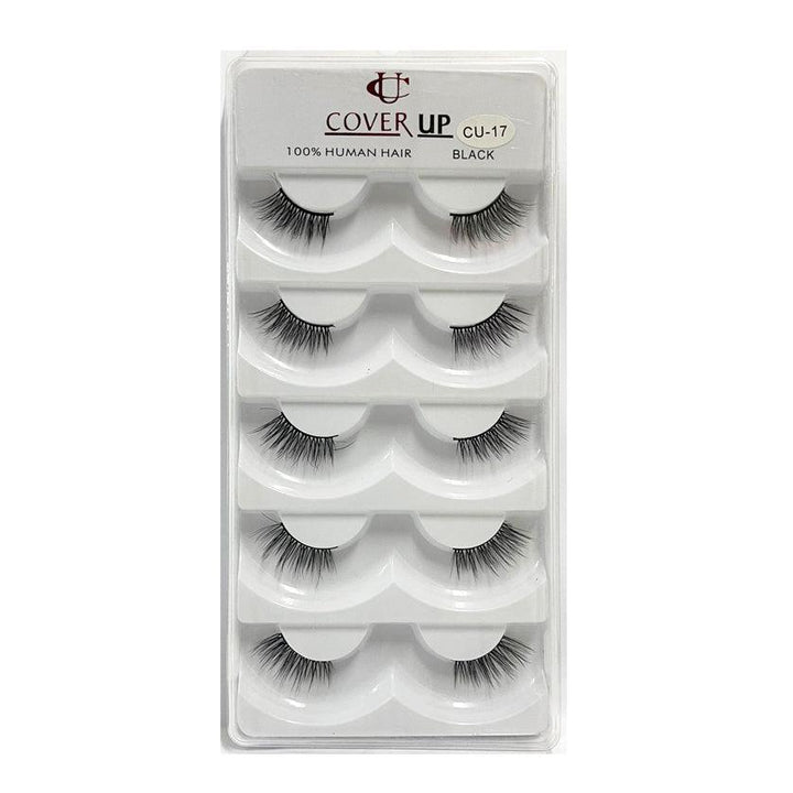 Cover Up 100% Human Hair Eyelash Black  CU-17 - Pinoyhyper