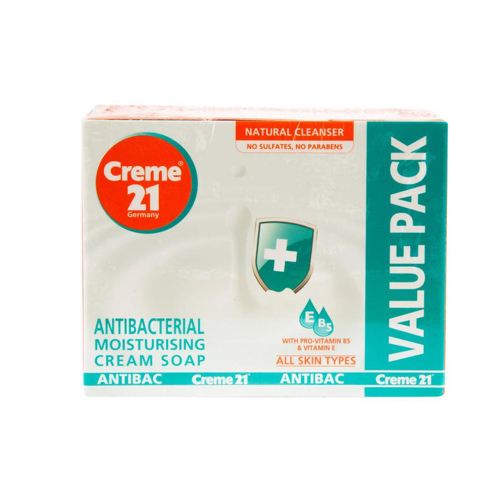 Creme 21 Cream Soap Antibacterial Moisturizing 4 x 125g - Pinoyhyper
