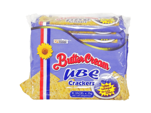 Croley Foods Butter Cream Crackers Ube (10 x 25 gm) - Pinoyhyper