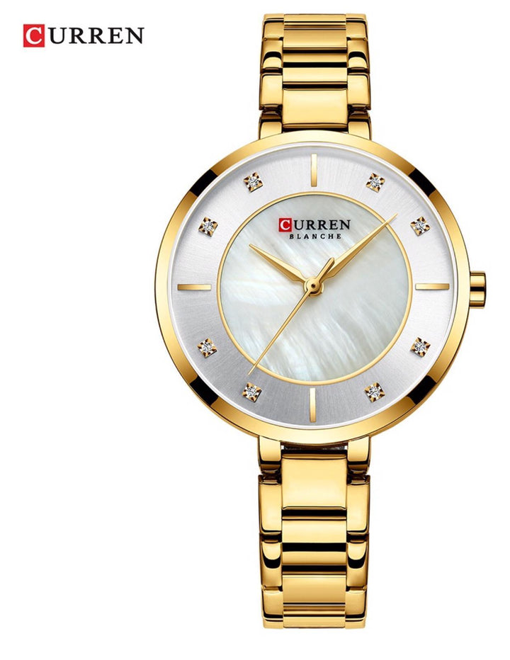Curren Luxury Ladies Girl Wrist Watch Gold - Pinoyhyper