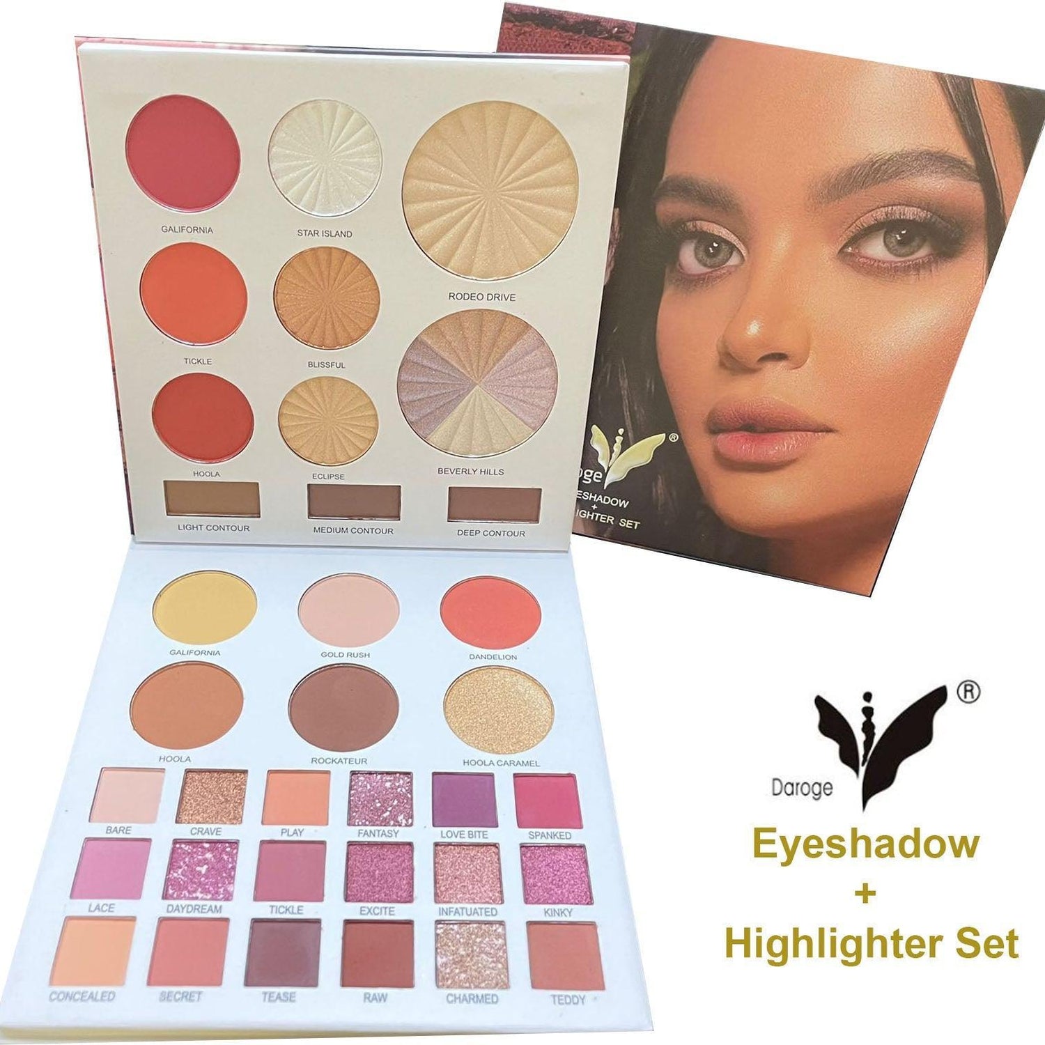 Daroge Eyeshadow + Highlighter Set - Pinoyhyper