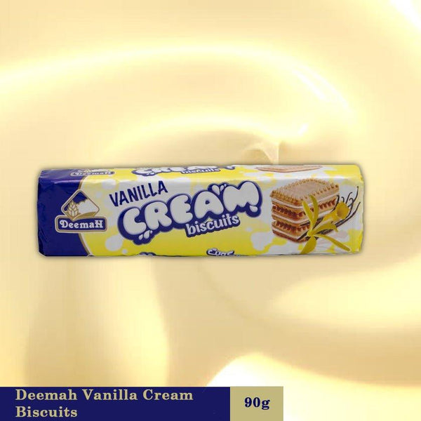 Deemah Vanilla Cream Biscuits - 90g - Pinoyhyper