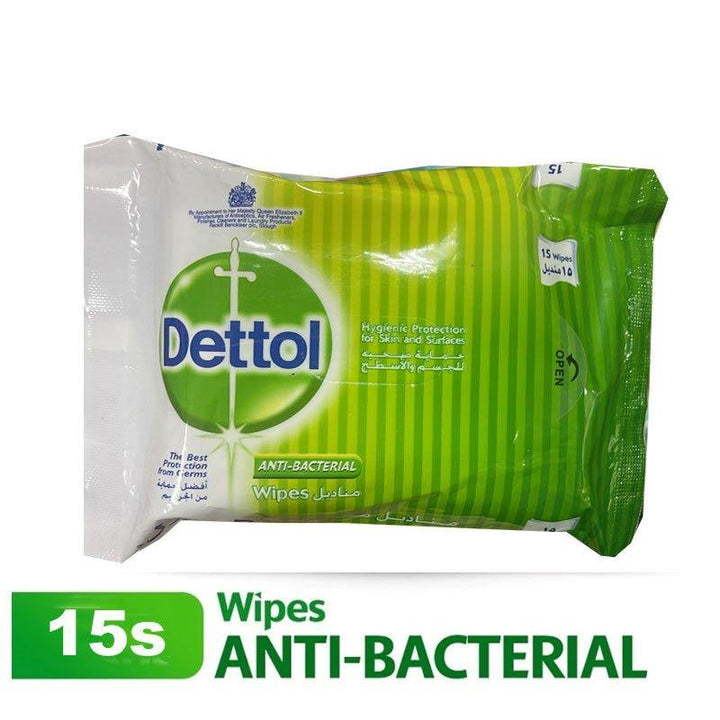 Dettol Anti-Bacterial wet wipes -15 wipes - Pinoyhyper