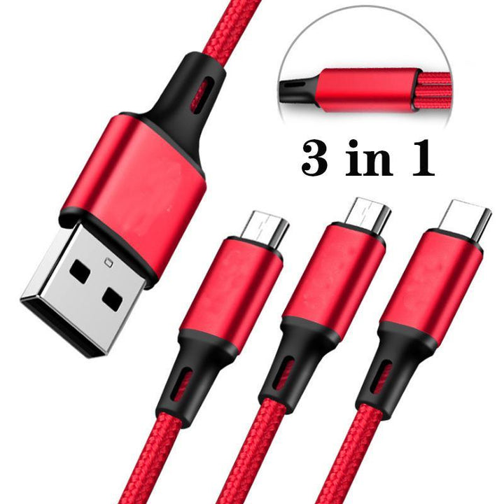 Dim 3 in 1 Fast Charging Cable 6A - Pinoyhyper