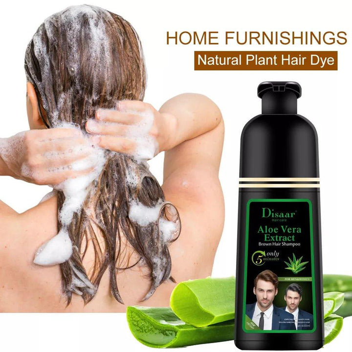 Disaar Hair care Aloe Vera Extract Brown Hair Shampoo 400ml- For Men and Women - Pinoyhyper