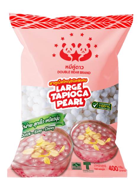 Double Bear Large Tapioca Pearl White 400g - Pinoyhyper