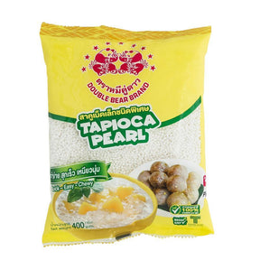Double Bear Small Tapioca Pearl White 400g - Pinoyhyper