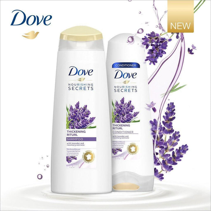 Dove Nourishing Secrets Thickening Ritual Shampoo 400ml + Conditioner 320ml - Pinoyhyper