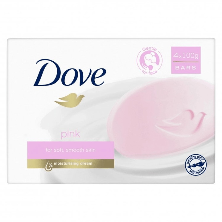 Dove Pink Soft & Smooth Skin Soap Bar 4 x 100g - Pinoyhyper