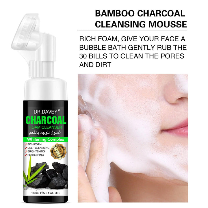 Dr.Davey Charcoal foam cleanser face cleanser - 160ml - Pinoyhyper